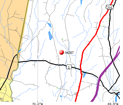 Bowdoin, ME (04287) map