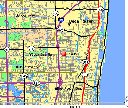Boca Raton Zip Codes Map - Maping Resources