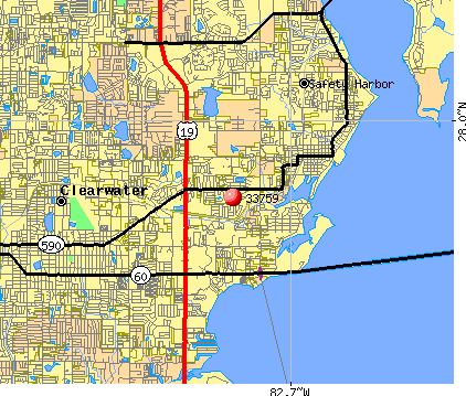 31 Clearwater Fl Zip Code Map - Maps Database Source