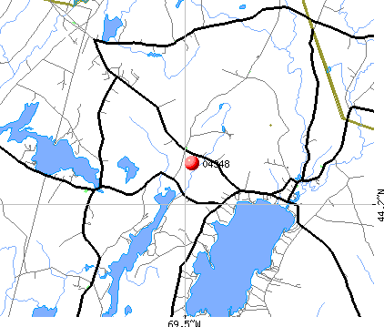 Jefferson, ME (04348) map