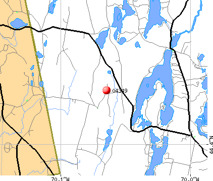 , ME (04349) map