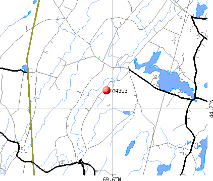 Whitefield, ME (04353) map
