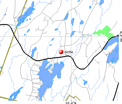 Palermo, ME (04354) map