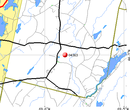 Windsor, ME (04363) map