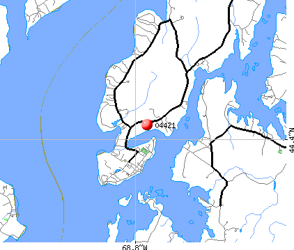 Castine, ME (04421) map