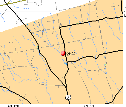 Charleston, ME (04422) map
