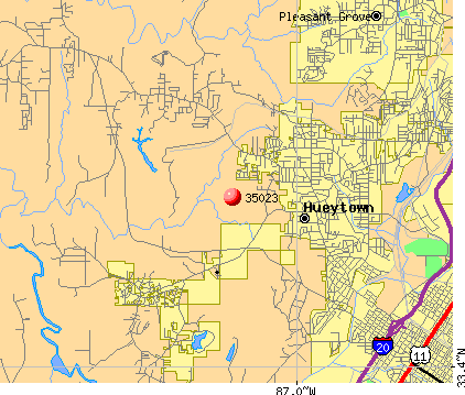 Concord, AL (35023) map