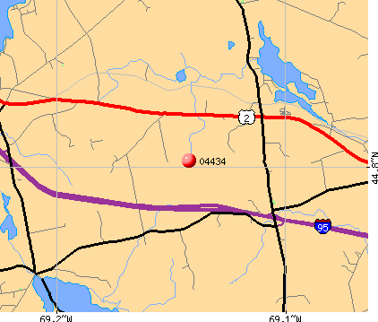 Etna, ME (04434) map