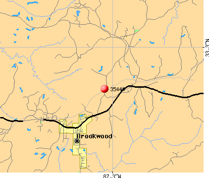 Brookwood, AL (35444) map