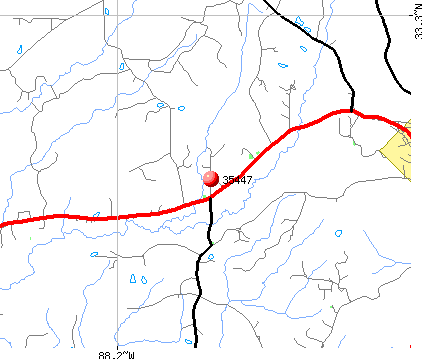 Pickensville, AL (35447) map