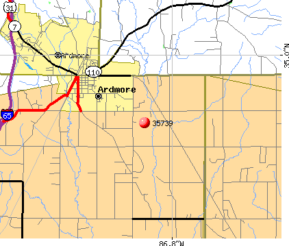 Ardmore, AL (35739) map