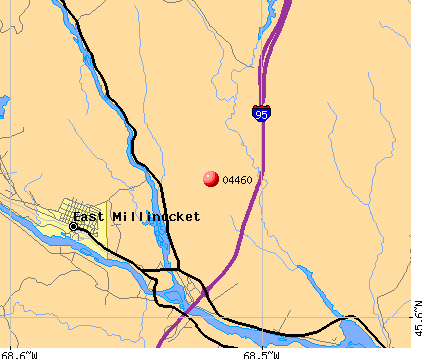 Medway, ME (04460) map