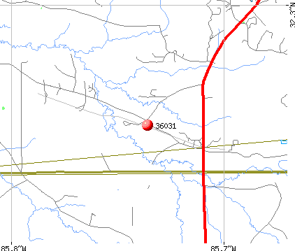 Fort Davis, AL (36031) map