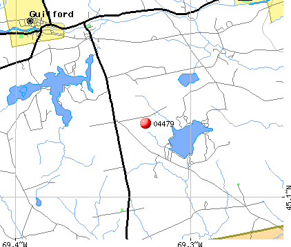 Sangerville, ME (04479) map