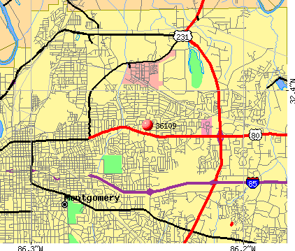 32 Montgomery Zip Code Map - Maps Database Source