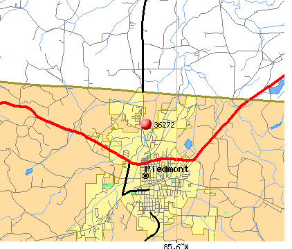 Piedmont, AL (36272) map