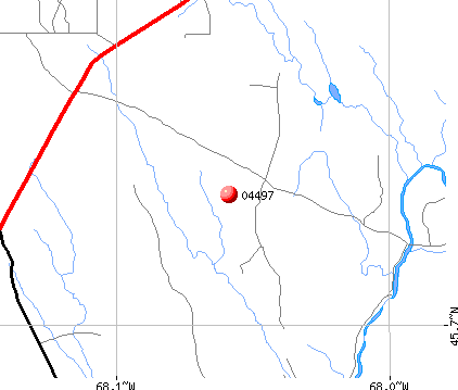 , ME (04497) map