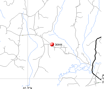 Franklin, AL (36444) map