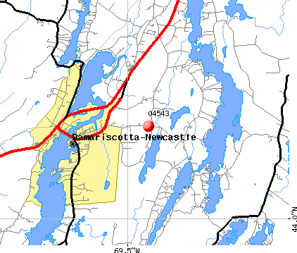 Damariscotta, ME (04543) map