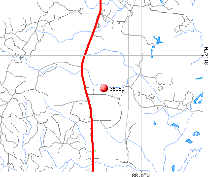 Wagarville, AL (36585) map