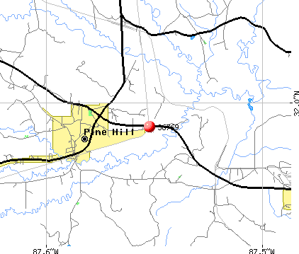 Pine Hill, AL (36769) map