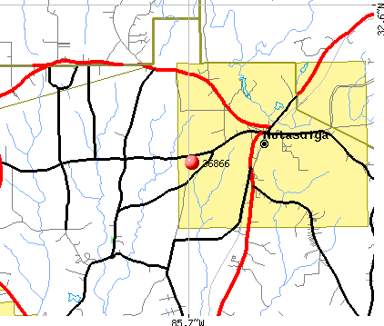 Notasulga, AL (36866) map