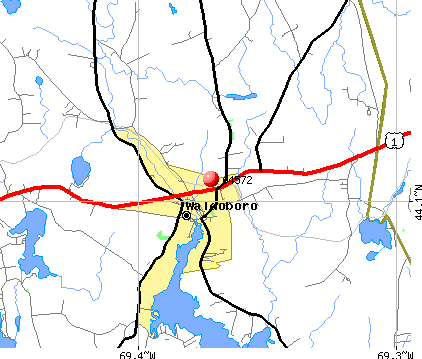Waldoboro, ME (04572) map