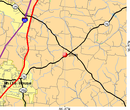 Walnut Grove, TN (37048) map