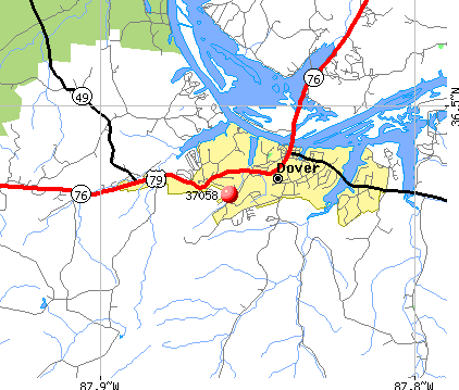 Zip code for dover tn