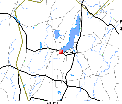 Washington, ME (04574) map
