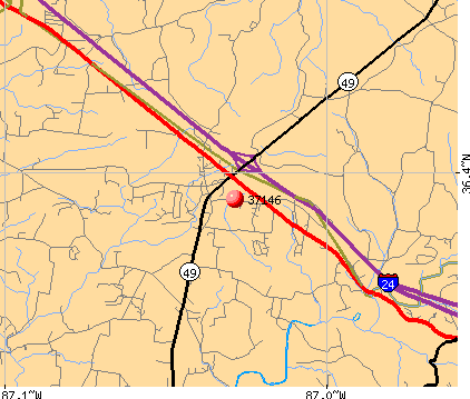 Pleasant View, TN (37146) map