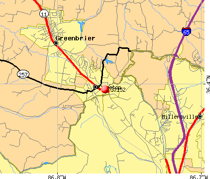 Ridgetop, TN (37152) map