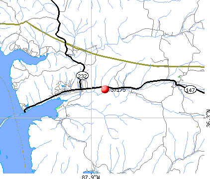 Tennessee Ridge, TN (37175) map