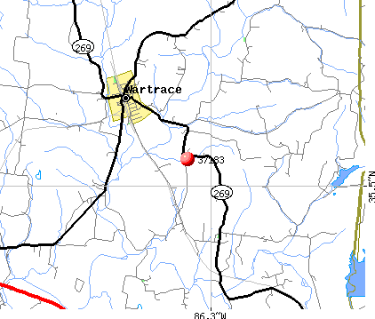 Wartrace, TN (37183) map