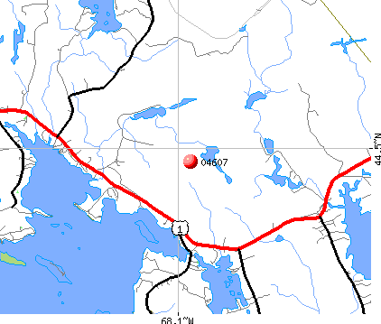 Gouldsboro, ME (04607) map