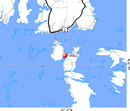 Beals, ME (04611) map