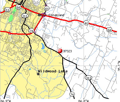Wildwood Lake, TN (37323) map