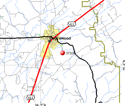 Englewood, TN (37329) map