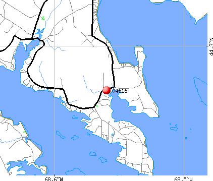 Brooklin, ME (04616) map