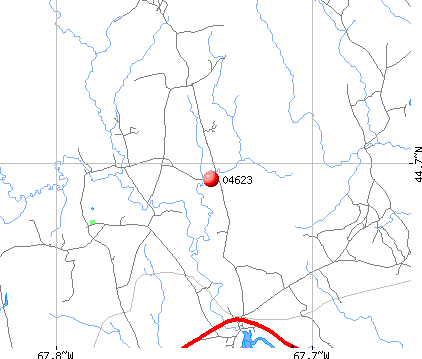 Columbia Falls, ME (04623) map