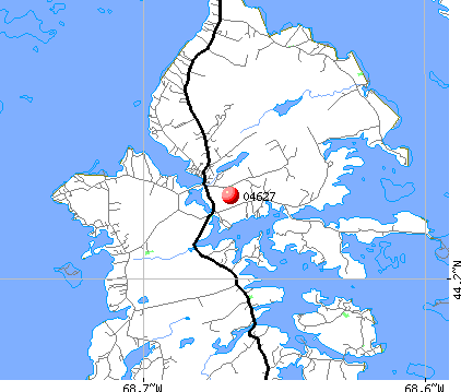 Deer Isle, ME (04627) map