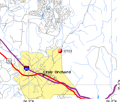 Crab Orchard, TN (37723) map