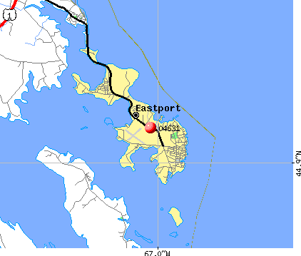 Eastport, ME (04631) map