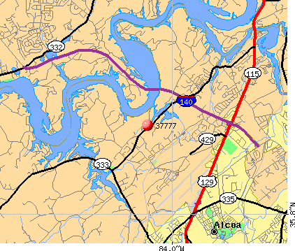 Louisville, TN (37777) map