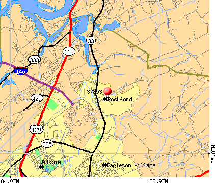 Rockford, TN (37853) map