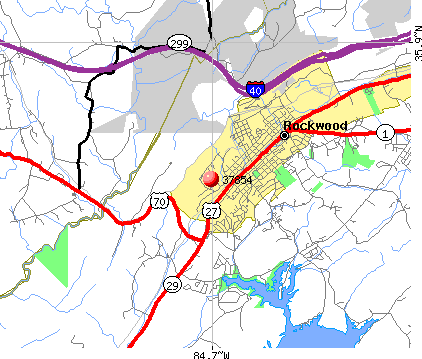 Rockwood, TN (37854) map