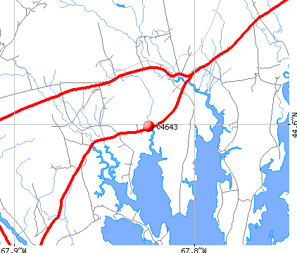 Harrington, ME (04643) map