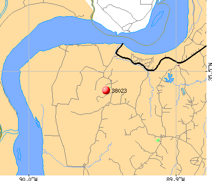 Drummonds, TN (38023) map