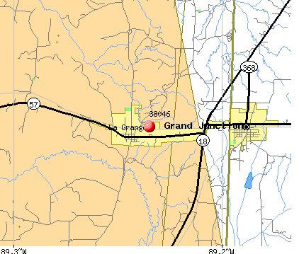 La Grange, TN (38046) map