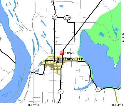 Tiptonville, TN (38079) map